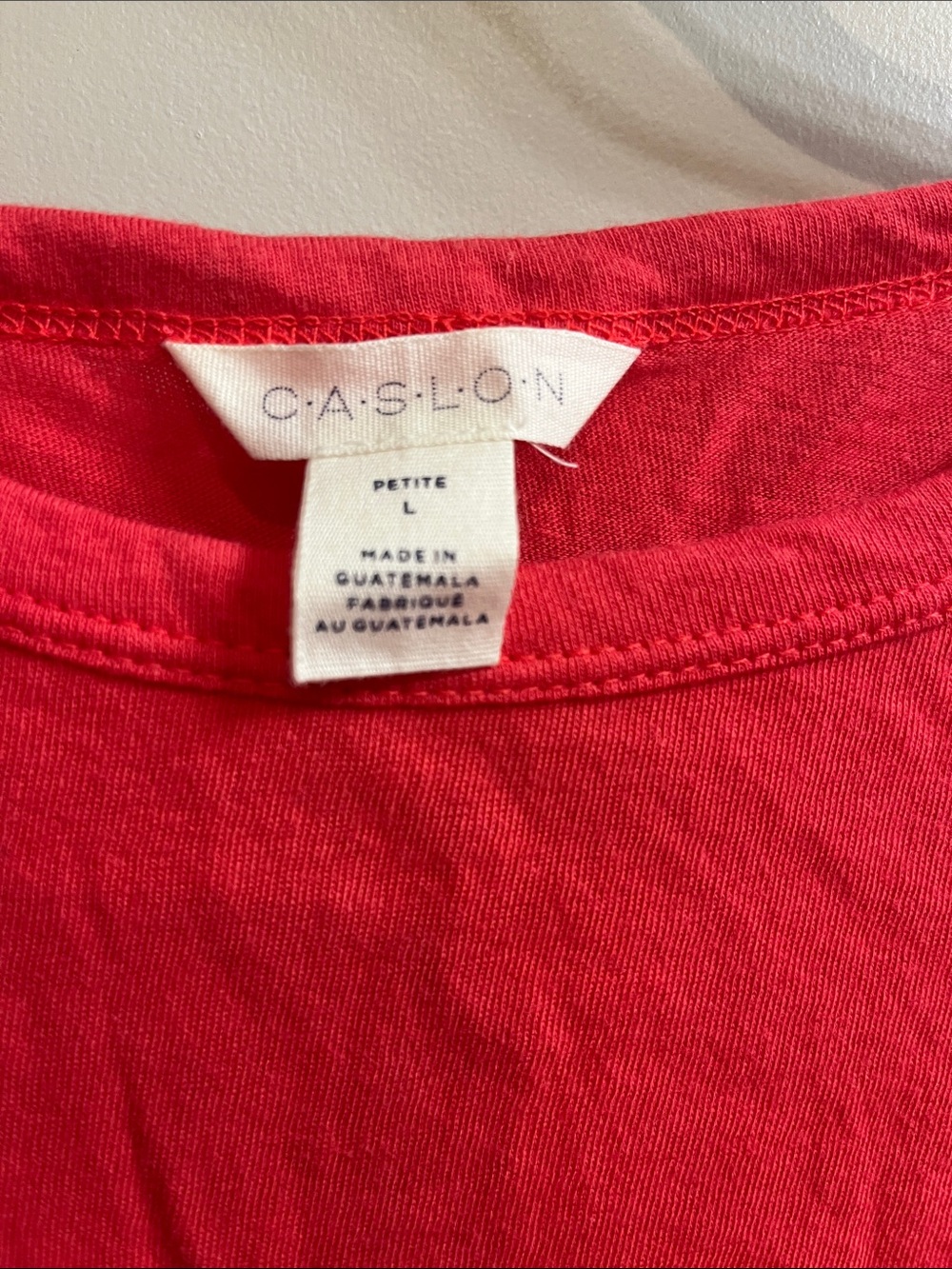 Caslon Red Short-Sleeve Tie-Front Tee - Picture 2 of 14